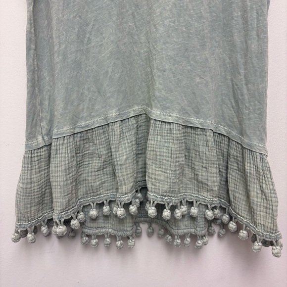 Anthropologie Eri + Ali Tassled Peplum Tank Top - Picture 7 of 9